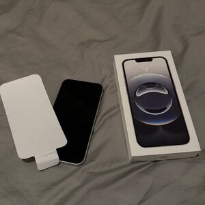 Apple iPhone 16E with Box - Black and White